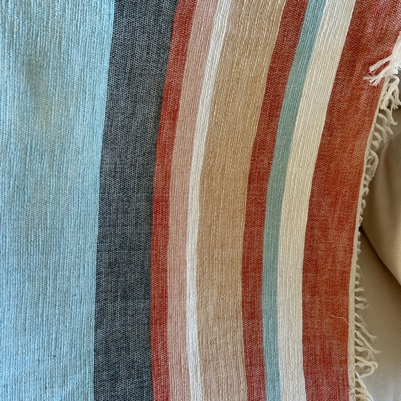 Magnolia Home x Loloi Lyla Throw Blanket Blue - Picture 3 of 7